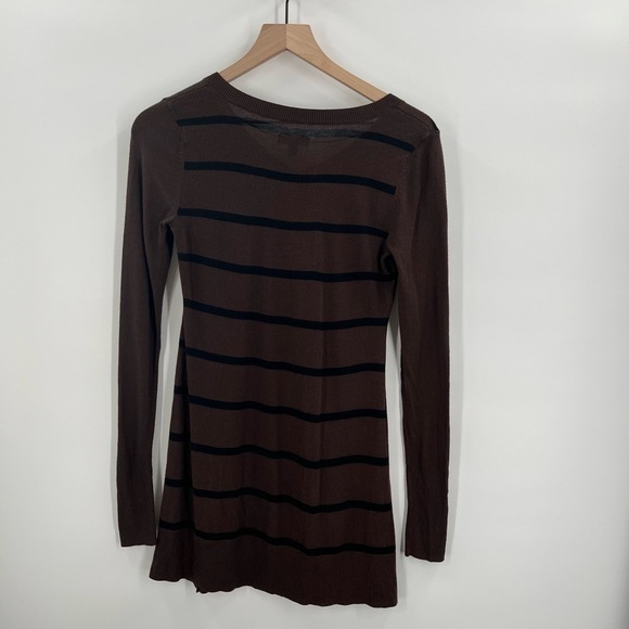 Apt 9 Brown/Black Stripped Dress/Sweater Ladies XS - Picture 2 of 5